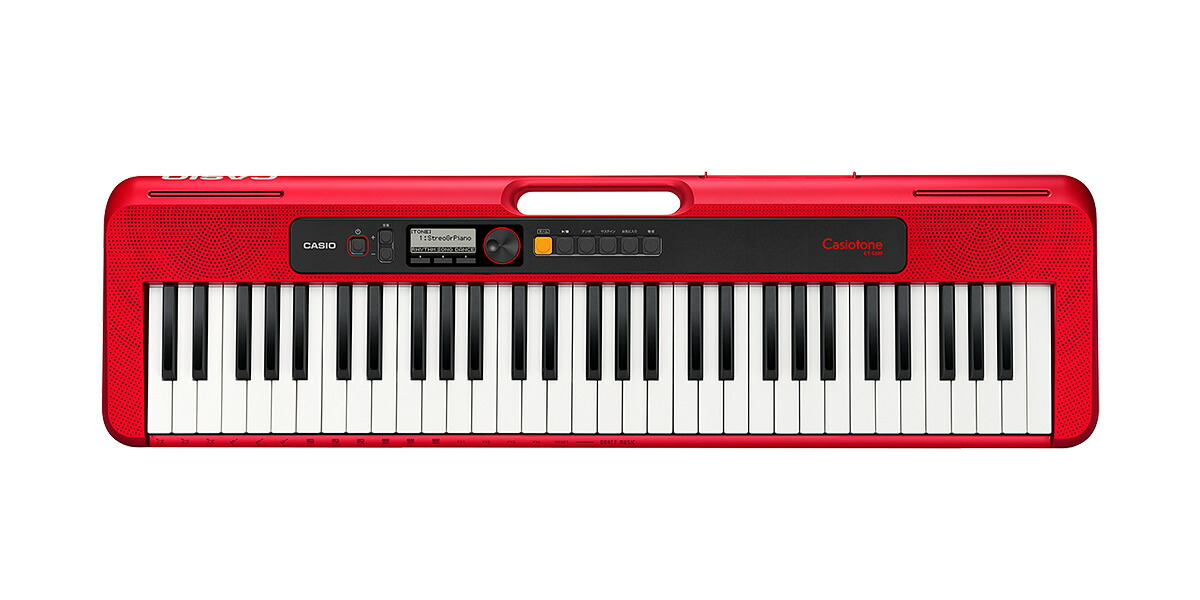 楽天市場】CASIO CT-S200RD レッド カシオ ベーシックキーボード