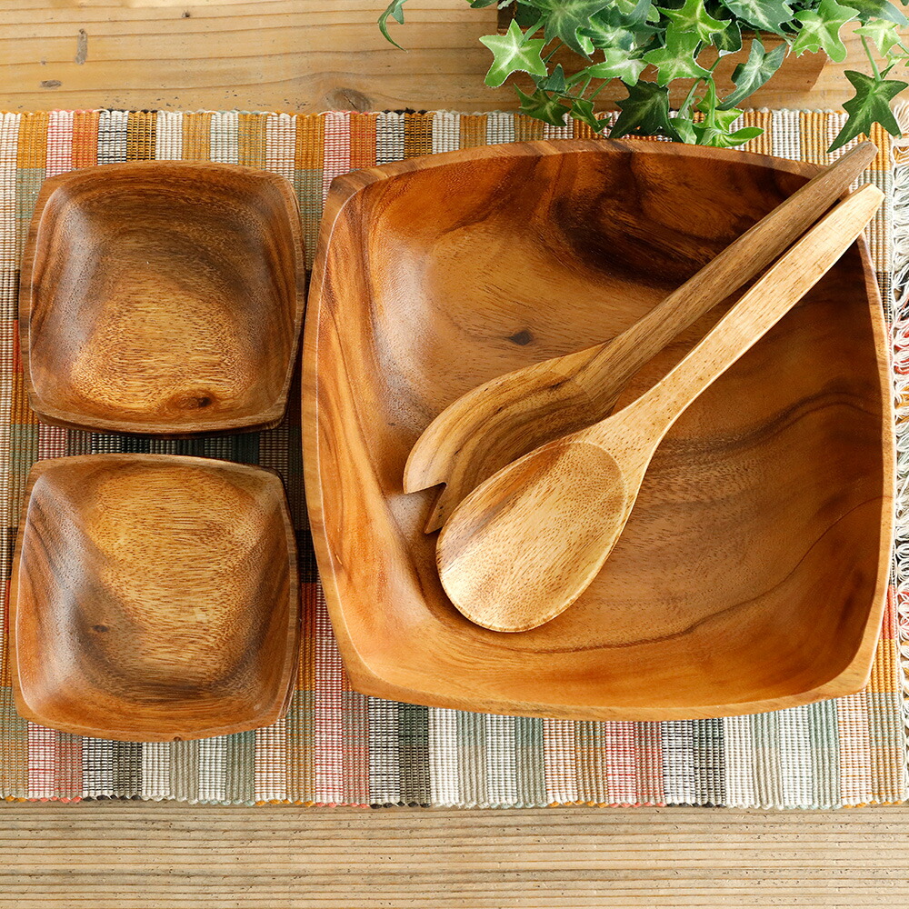 楽天市場】【営業日当日発送】アカシア食器ボウルセット（ラウンド