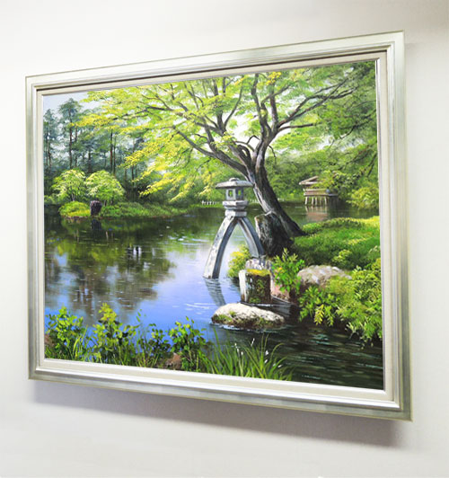 楽天市場】絵画 油絵 兼六園 F50号 （小池三郎） 送料無料 【肉筆