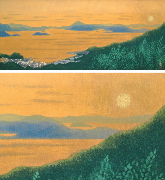 楽天市場】平山郁夫 絵画 燦・瀬戸内(輝く瀬戸内海) 送料無料 【複製