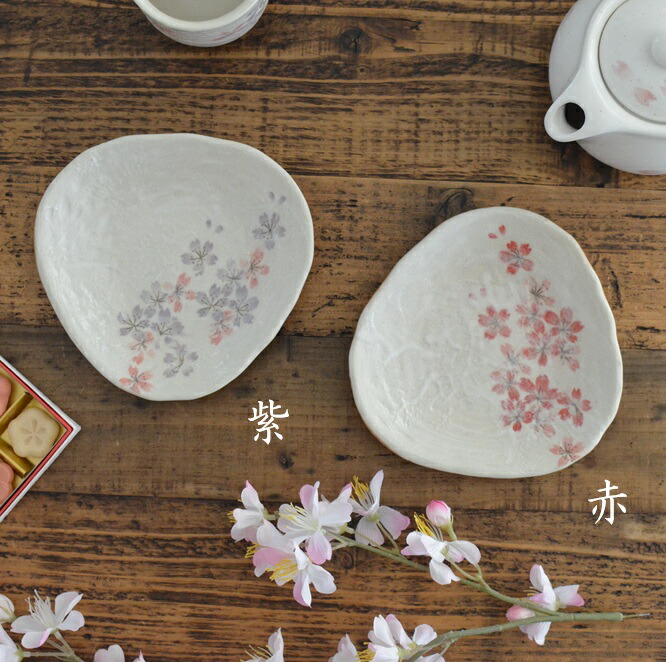 楽天市場】みやび桜 三角皿 角皿 さくら 魚 刺身 盛皿 朝食 プレート
