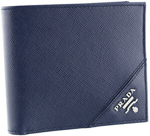 楽天市場】PRADA プラダ2つ折り財布 札入れSAFFIANO METALブラック