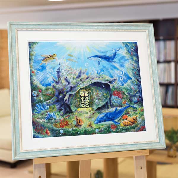 楽天市場】≪中島みつき油絵コレクション≫「海の隠れ家」【ハイ