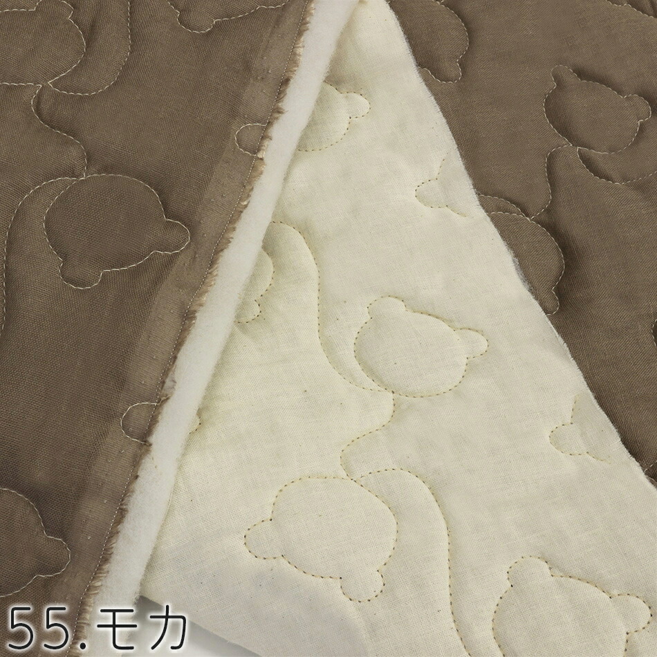 楽天市場】【入学準備】フーセン くまちゃん柄 ダブルガーゼ 無地