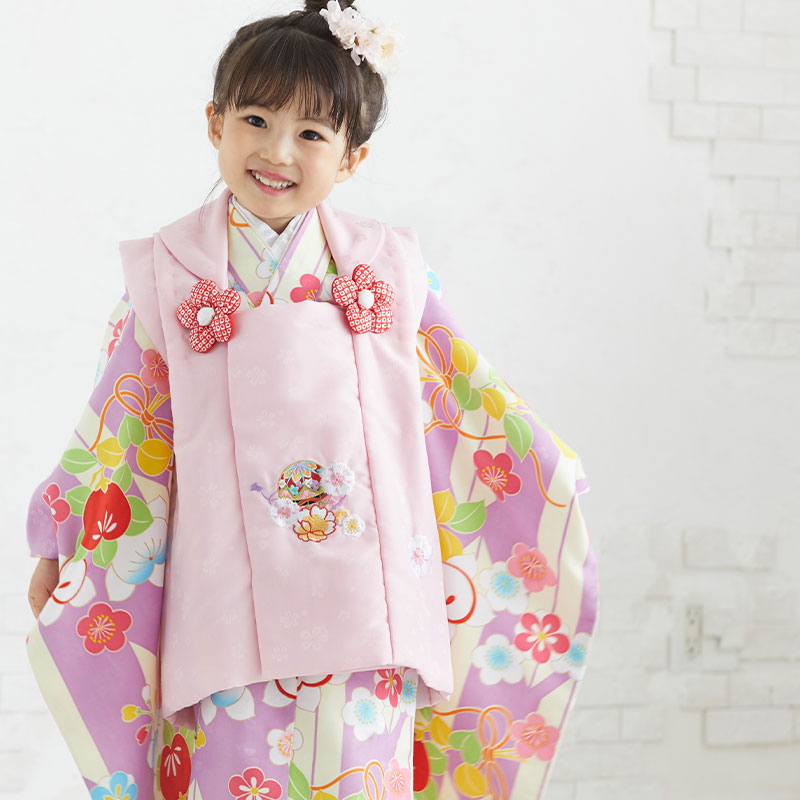 楽天市場】【レンタル】[七五三 着物 3歳 女の子] 三歳 「K047 ピンク