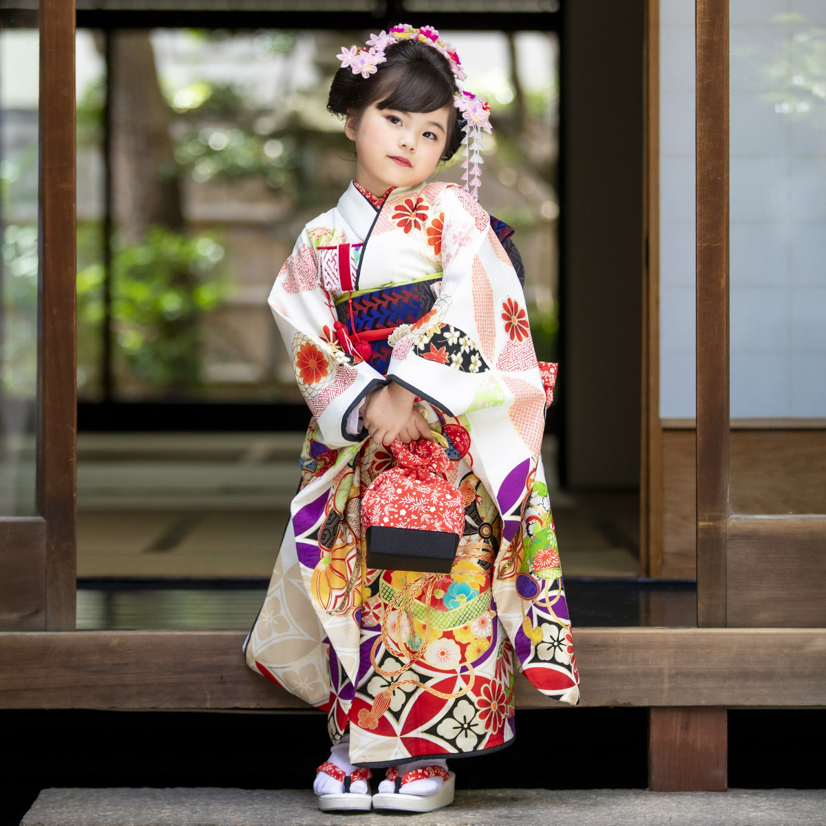 楽天市場】【レンタル】753 七五三 着物 7歳 フルセット 女の子