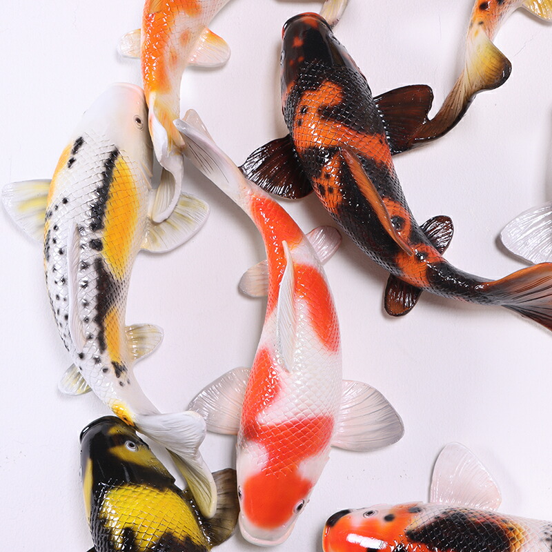 楽天市場】動物 オブジェ 泳ぎ回る鯉の壁掛け100cm Koi Lucky 18 Wall