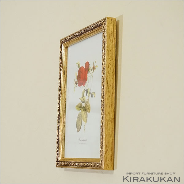 楽天市場】イタリア製 薔薇額絵 ゴールド枠 アクリル板 お得な2枚