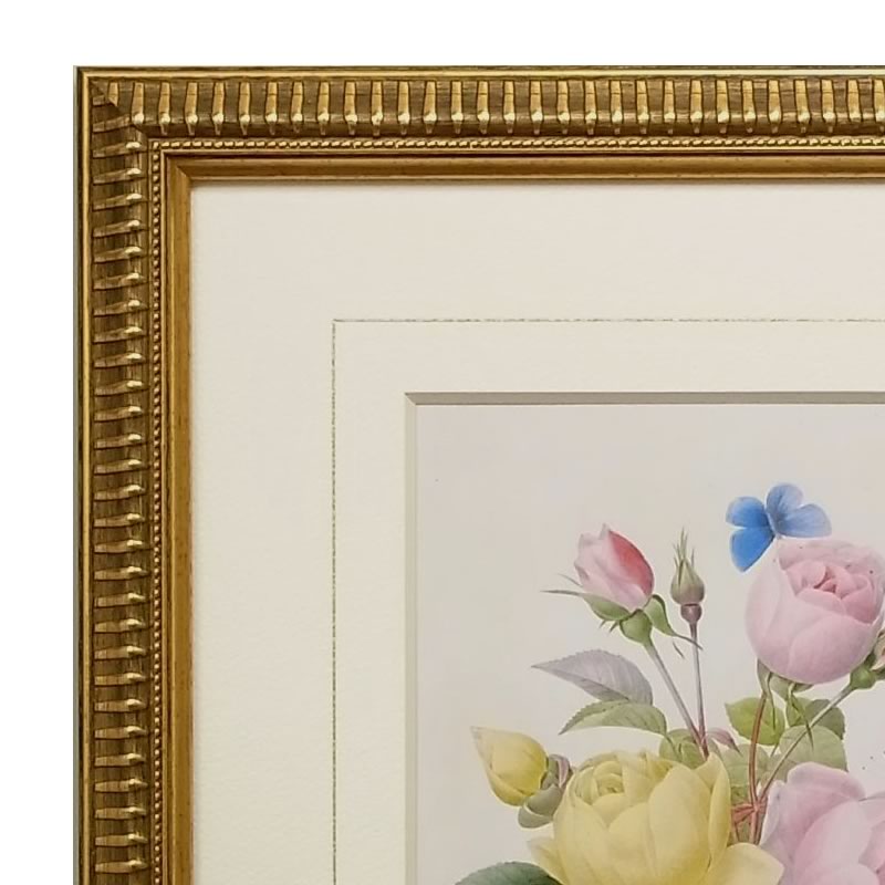楽天市場】絵画 インテリア ルドゥーテ ローズ 絵額 複製画 『 美花選