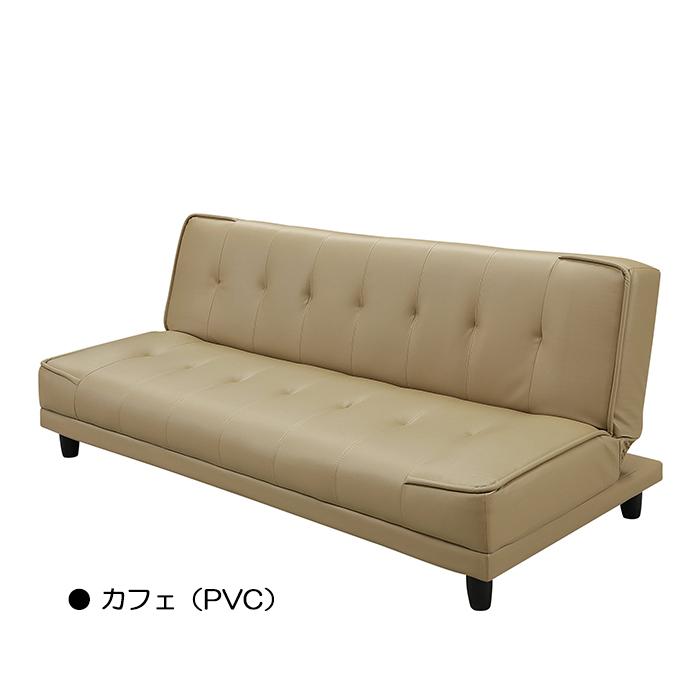 楽天市場】ソファベッド 合皮 PVC ファブリック シングルベッド