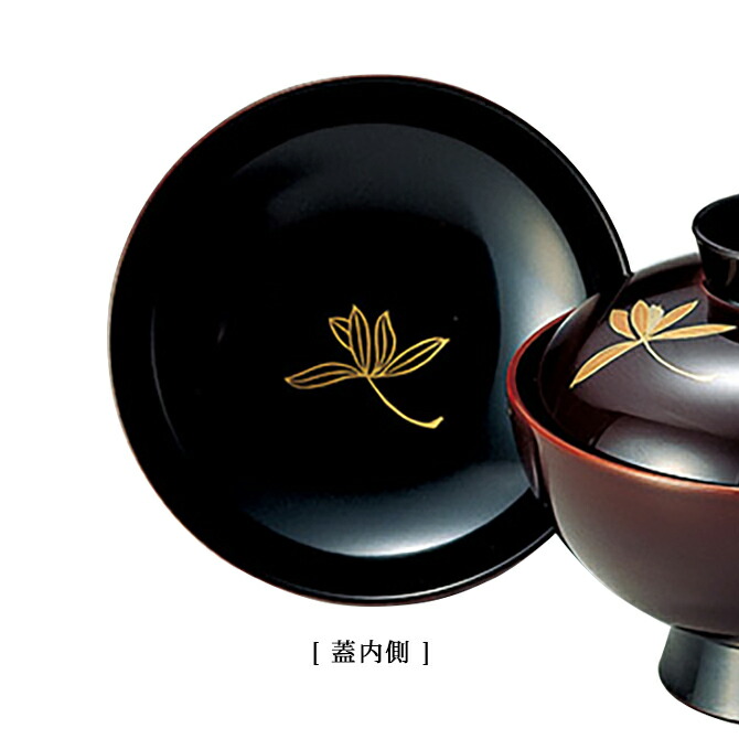 楽天市場】吸物椀 お椀 フタ付 越前漆器 【送料無料】【送料無料】三つ