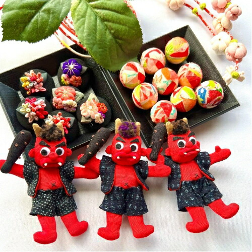 楽天市場】手作りキット おに人形 ストラップ ハンドメイド ｜赤鬼 魔