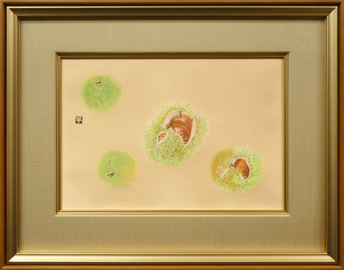 楽天市場】栗（日本画｜絵画）：アート・美術品・骨董品・民芸品