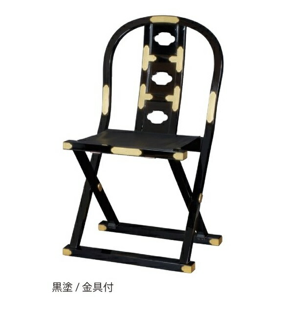 楽天市場】新型略式曲録 黒塗 金具付 折畳式 木製 曲録 ( 仏具 住職