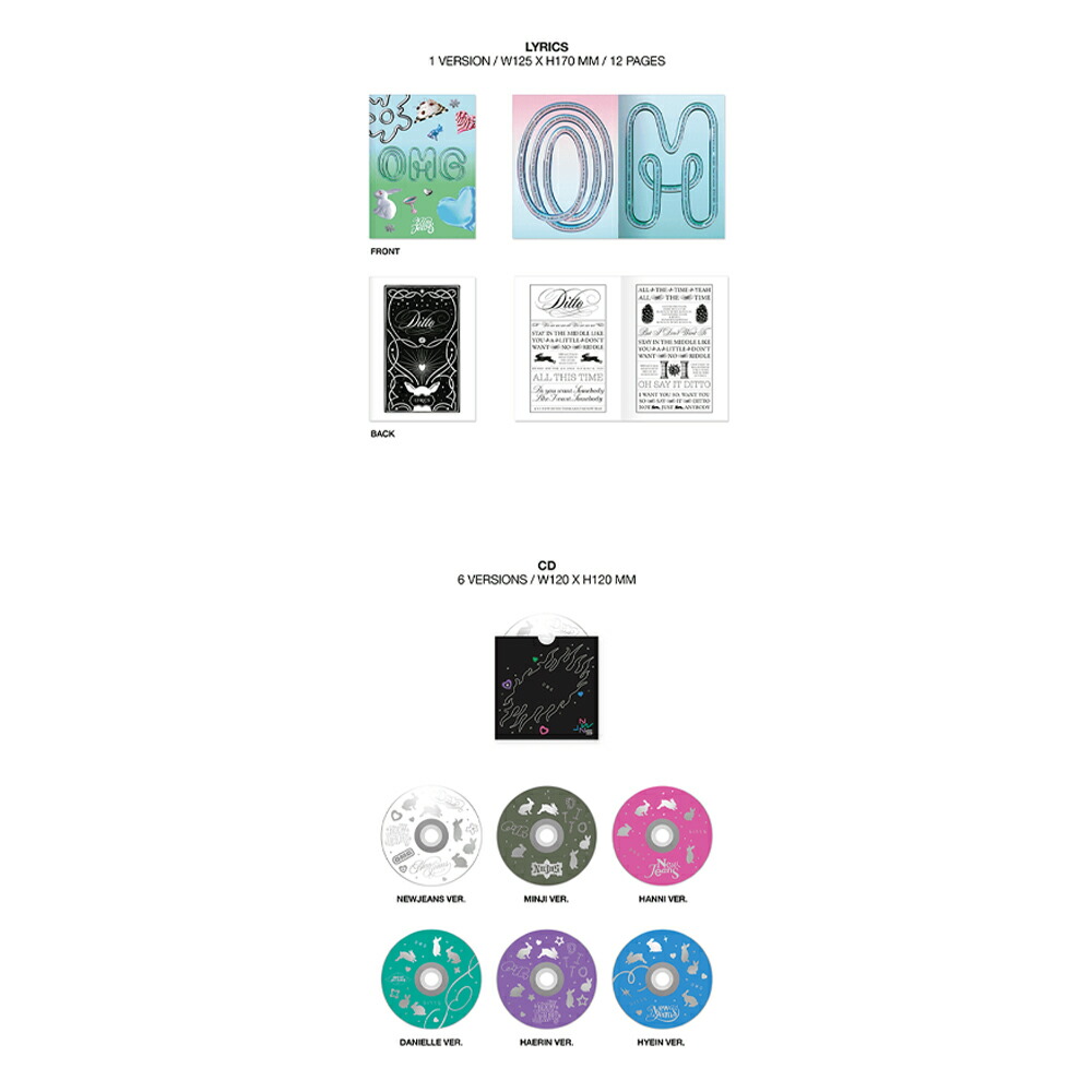 楽天市場】[ Weverse特典] NewJeans OMG (Message Card Ver.) random