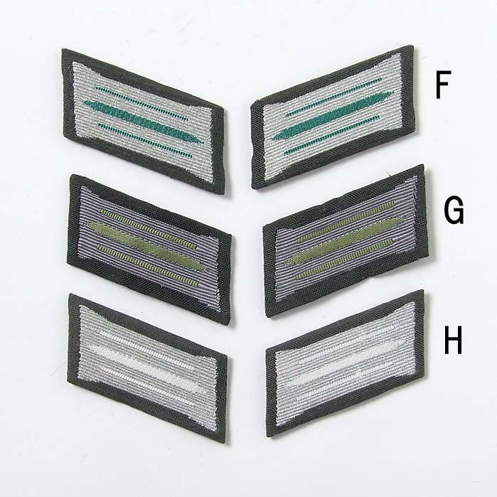 楽天市場】【1ペア】ドイツ軍 ハードタイプ 襟章ワッペン 新品 GR-RANK