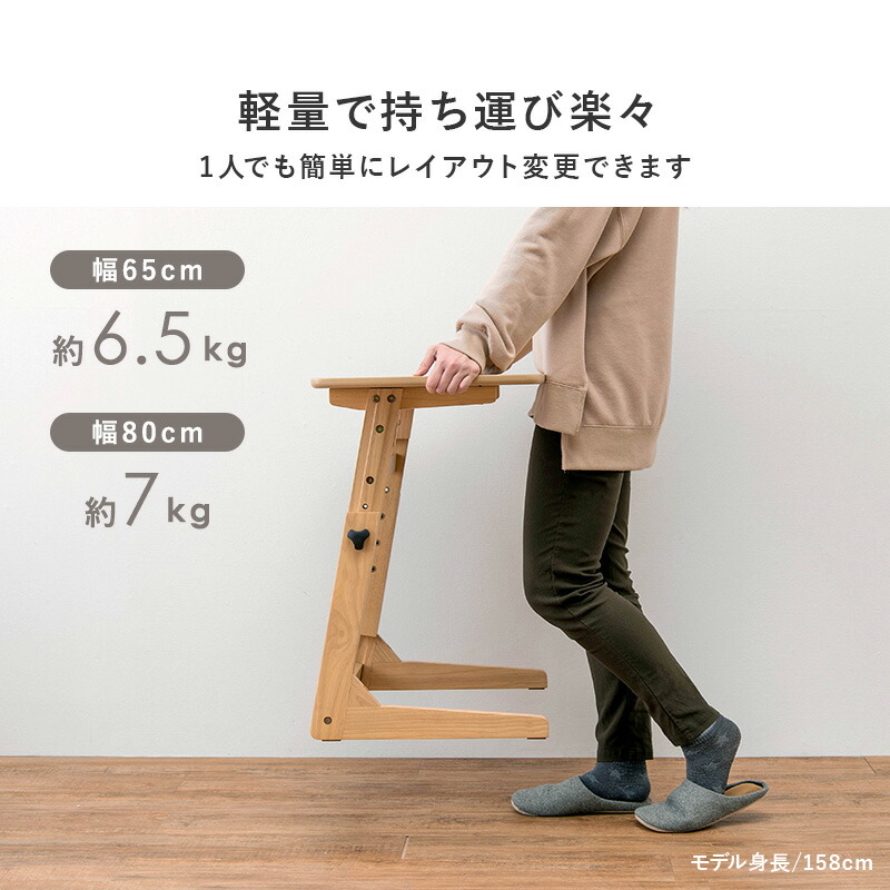 楽天市場】高さ4段階調節可能 サイドテーブル 幅65/幅80cm（おしゃれ
