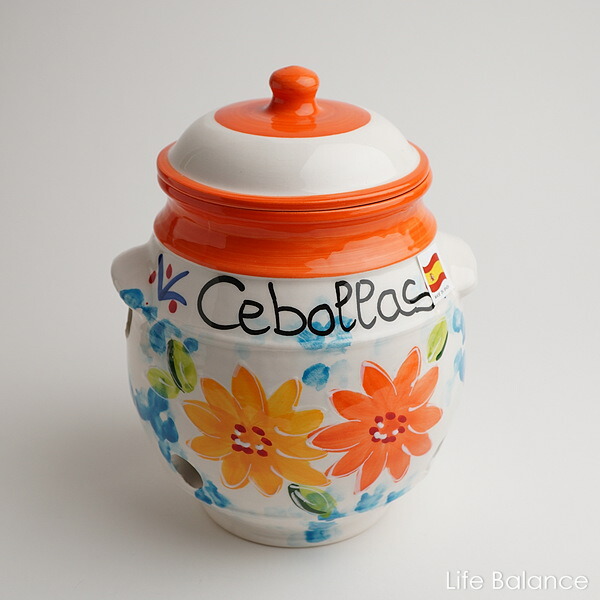 楽天市場】スペイン陶器 野菜保存ポット ベジタブルポット（S） M柄
