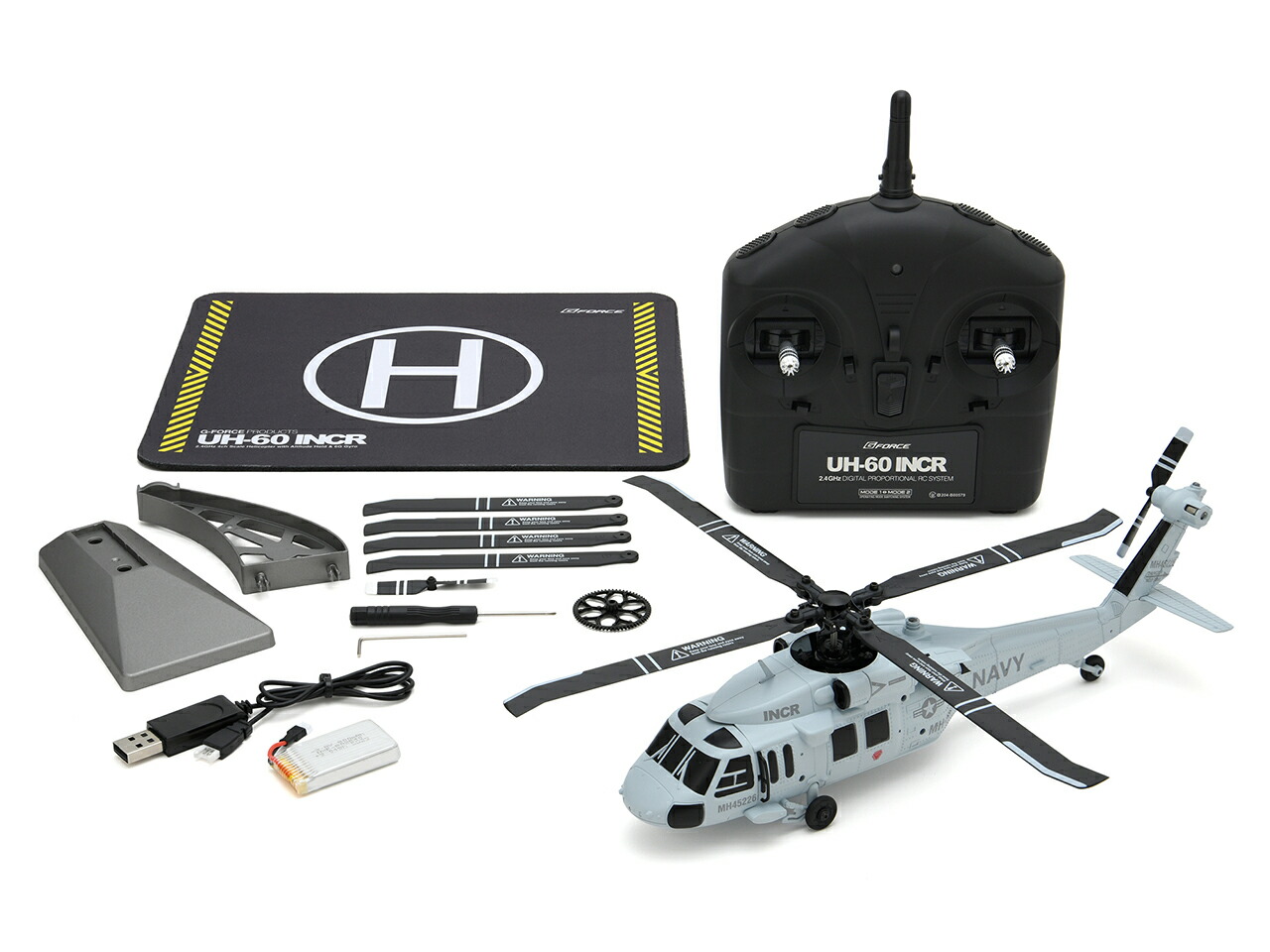楽天市場】ジーフォース 2.4GHz 4chヘリコプター UH-60 INCR RTFセット