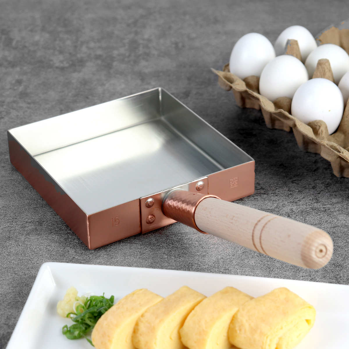 楽天市場】工房アイザワ 純銅 玉子焼き 関東型 15cm （ aizawa 日本製