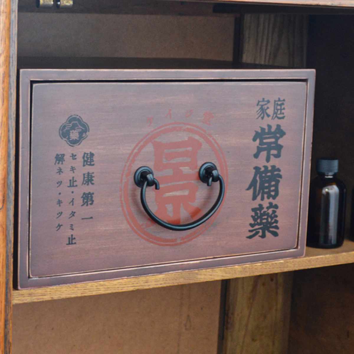 楽天市場】レトロ薬箱 ヤゴウ 木製 （ 薬箱 くすり箱 薬入れ 収納