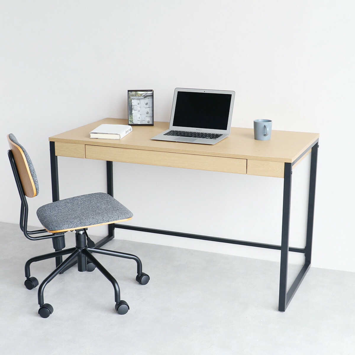 楽天市場】ワークデスク 幅120cm 引出し付 Simple Desk （ デスク 机