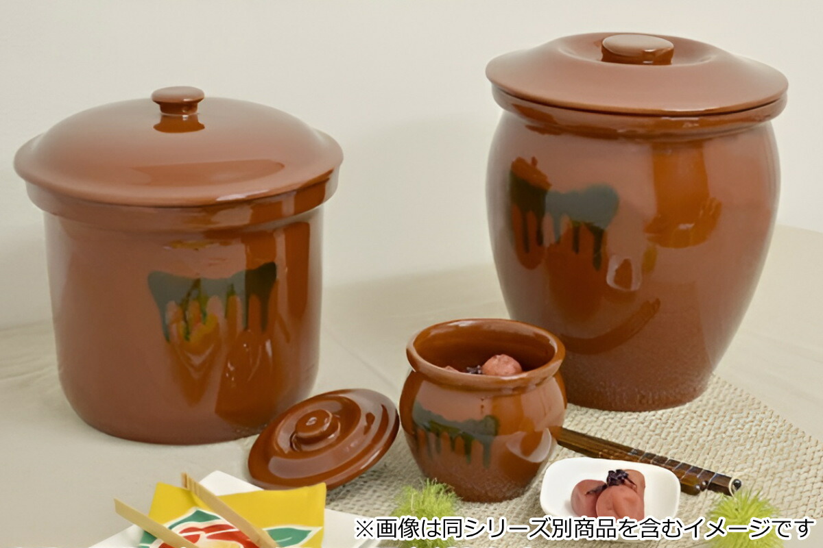 楽天市場】漬物容器 3.6L～9L 切立かめ 2号～5号 蓋付き 陶器 （ 漬物