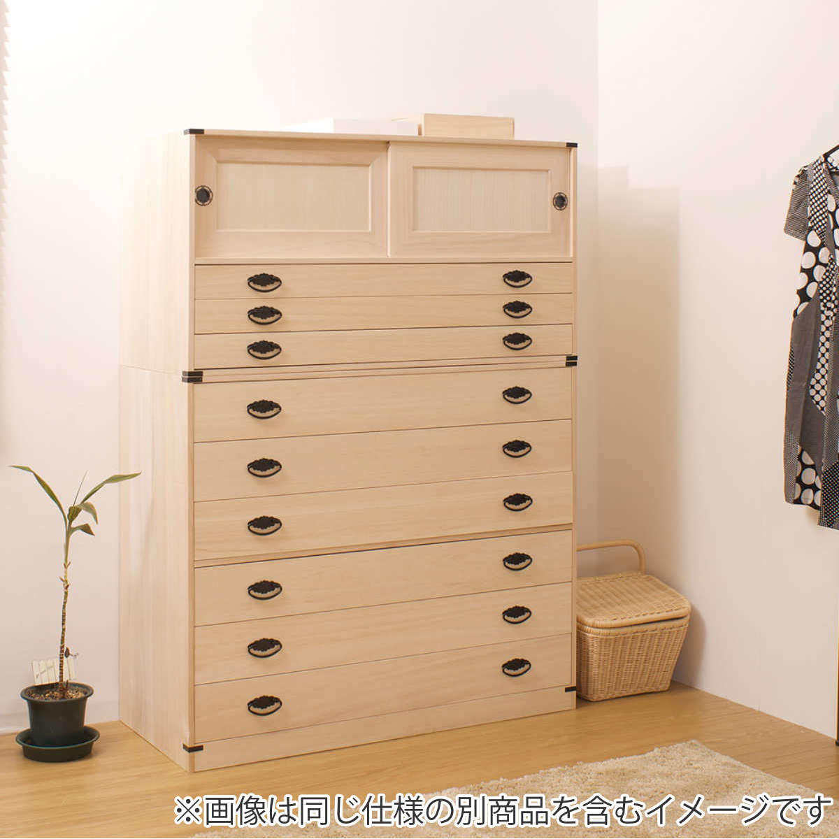 楽天市場】桐タンス 幅99.5cm 6段 台輪あり 着物用 日本製 （ 桐箪笥