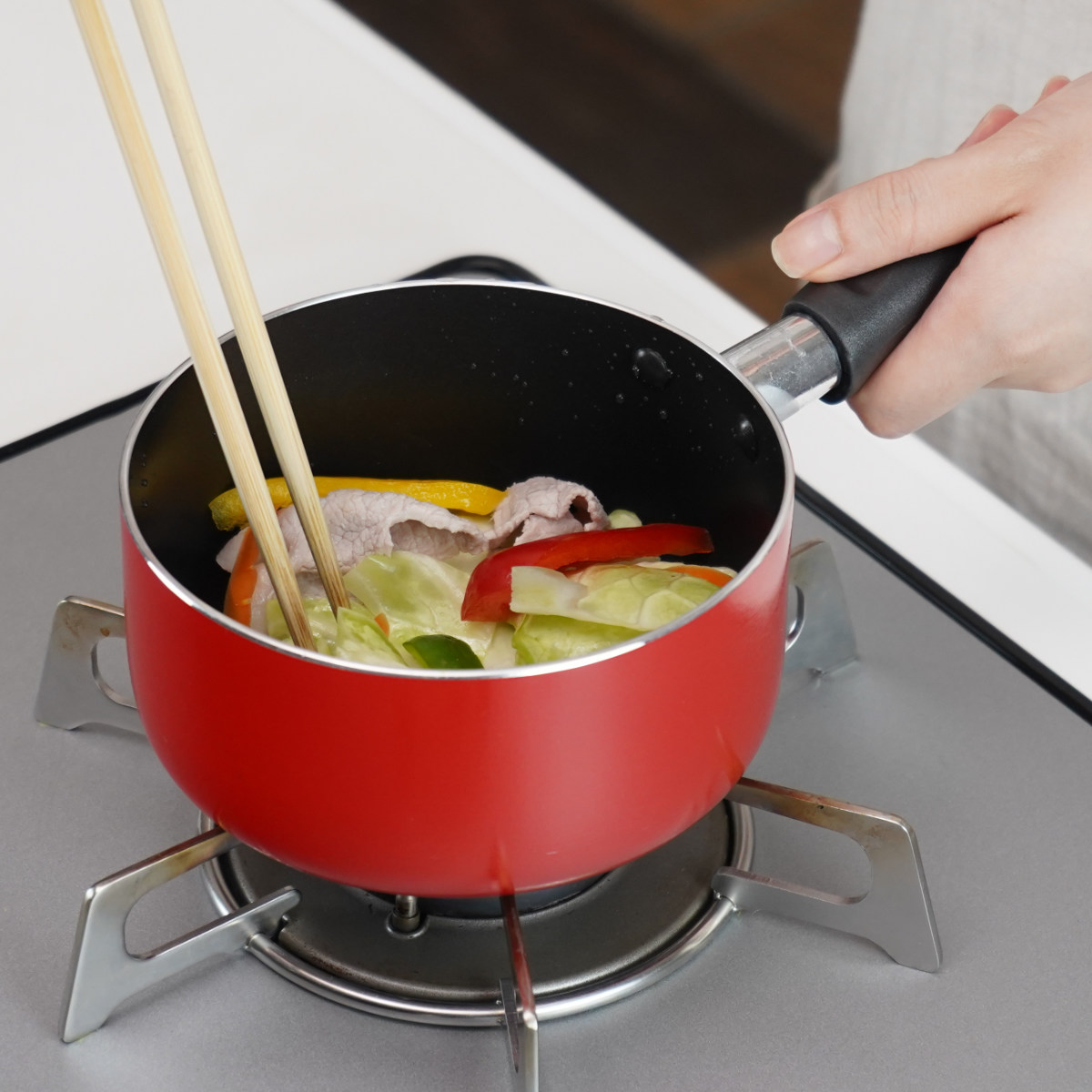 楽天市場】ミルクパン 14cm ガス火専用 ガラス蓋付き ミニ片手鍋 かち