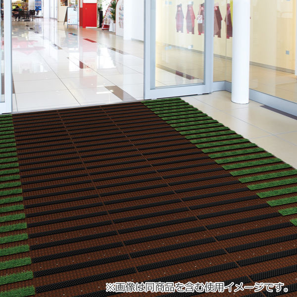 楽天市場】玄関マット 風除室 業務用 15×15cm ブラシライン 樹脂
