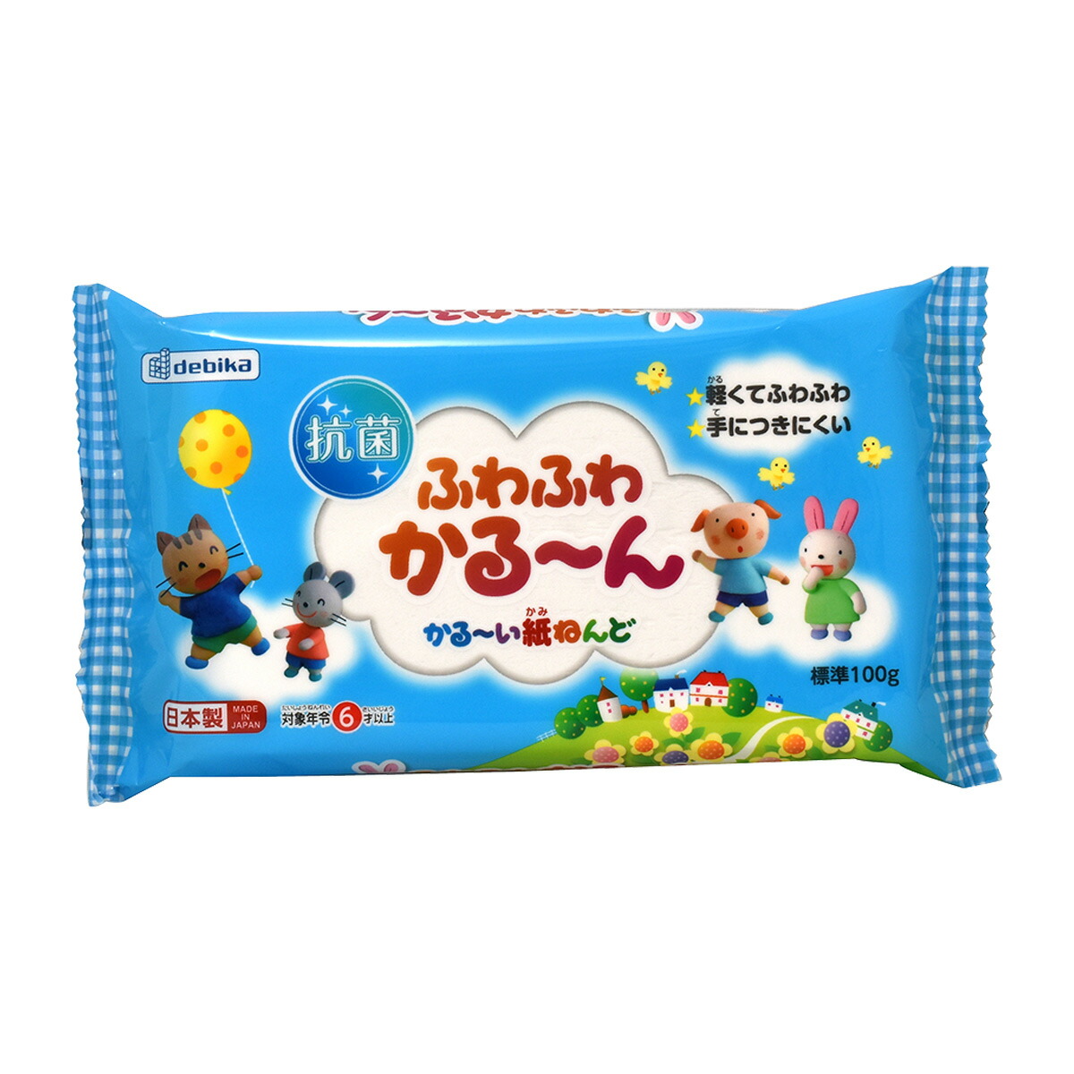 楽天市場】紙ねんど スイーツ 100g ふわふわかる～ん 紙粘土 貯金箱