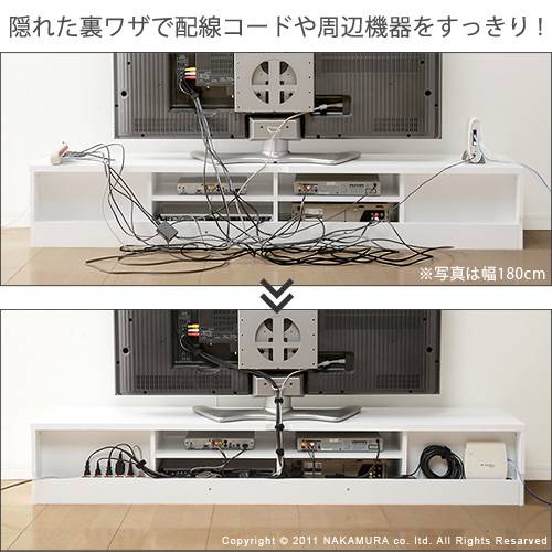 楽天市場】【3%OFFクーポンあり☆22日20時〜23日2時】背面収納TVボード