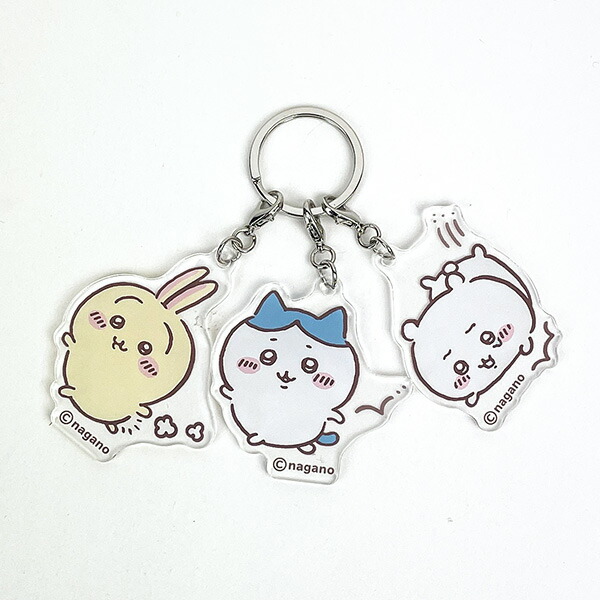 楽天市場】ちいかわ 3連アクリルチャーム (ちいかわ・ハチワレ・うさぎ
