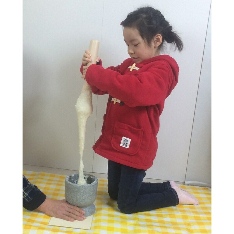 楽天市場】ミニ餅つきセット 食べ切り2合用 DVD付 みかげ石 餅つき