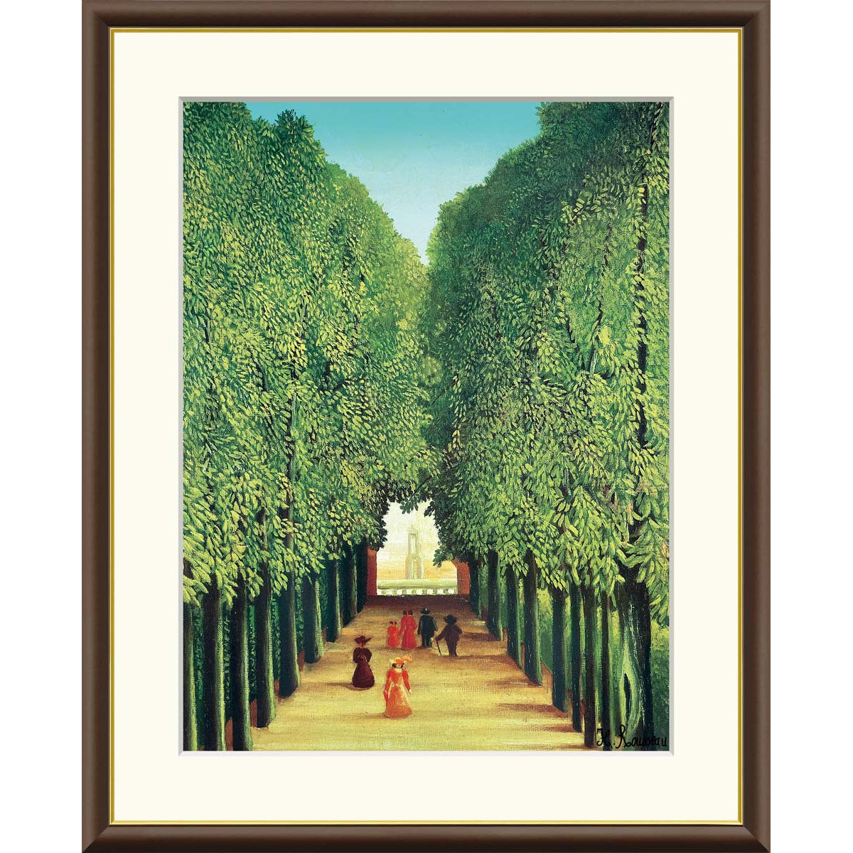 楽天市場】絵画 世界の名画 サン・クルー公園の並木道 アンリ・ルソー