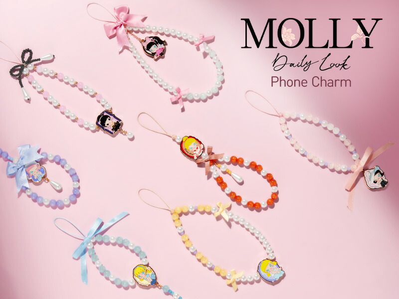 楽天市場】MOLLY Daily Look シリーズ フォンチャーム【アソート