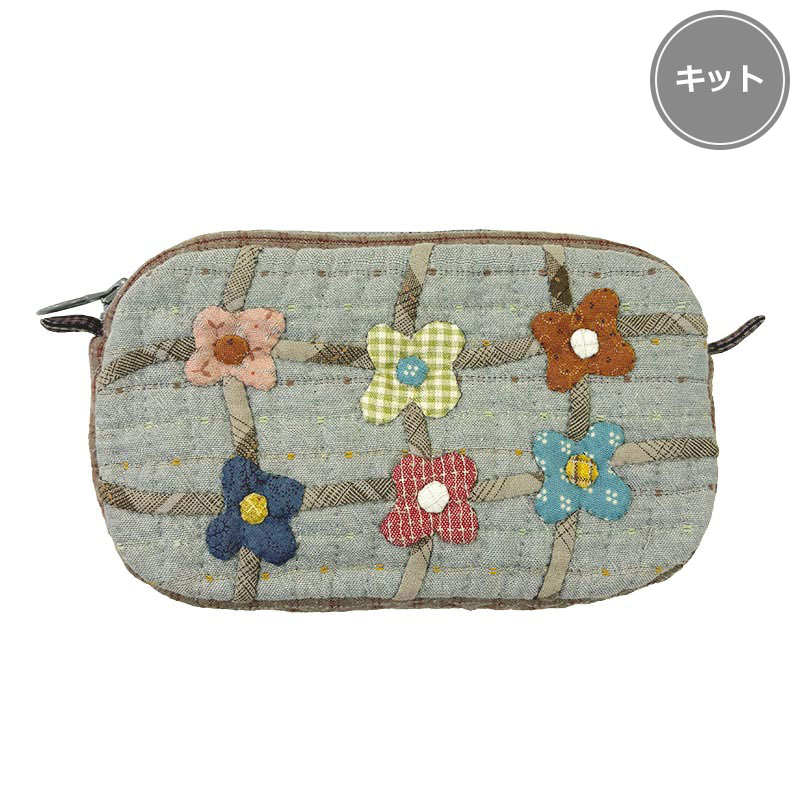 楽天市場】マチつきフラワーポーチキット | パッチワーク キルト