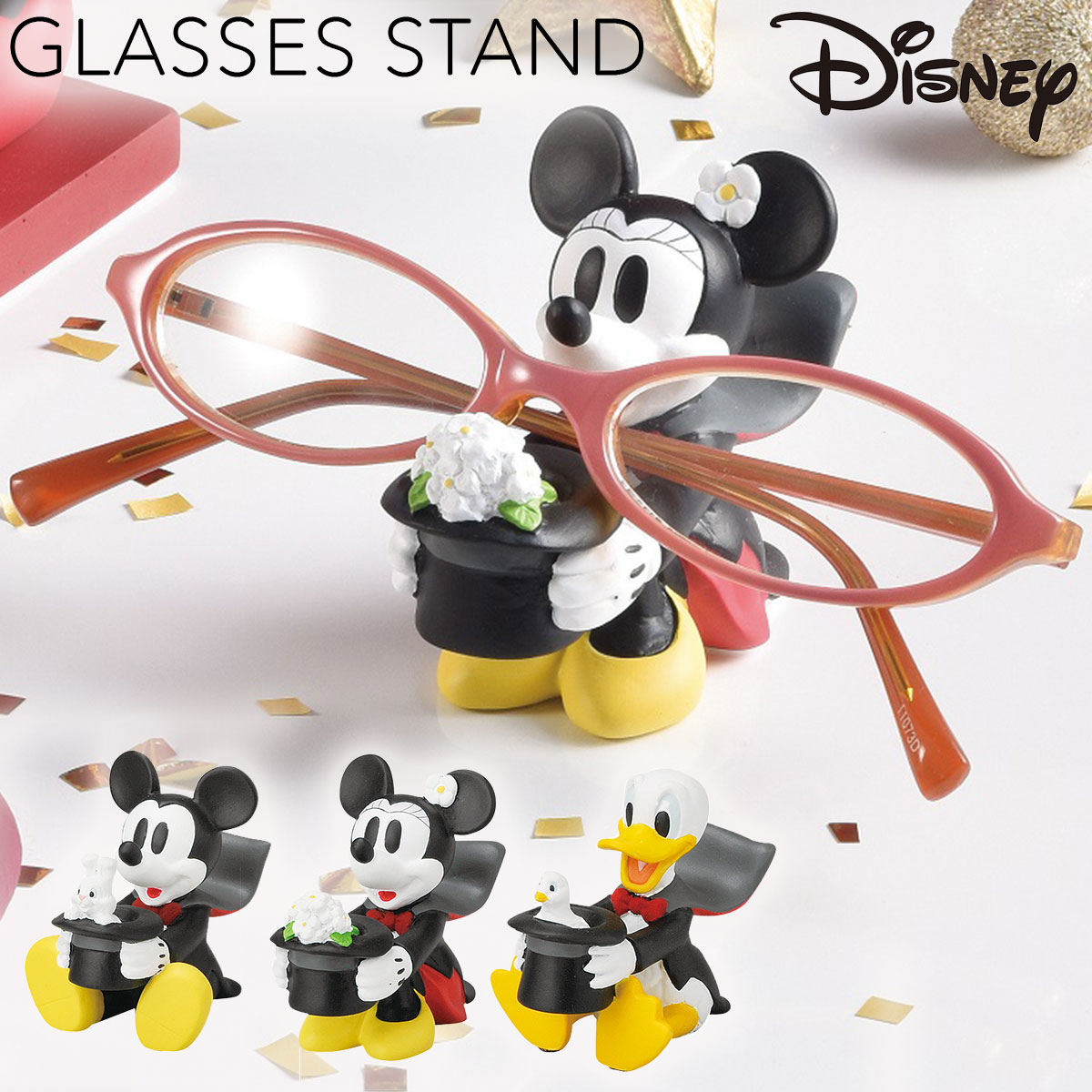 楽天市場】メガネスタンド ディズニー ミッキー ミニー ドナルド
