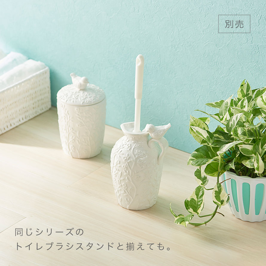 楽天市場】トイレポット 鳥 小鳥 陶器 おしゃれ サニタリーボックス