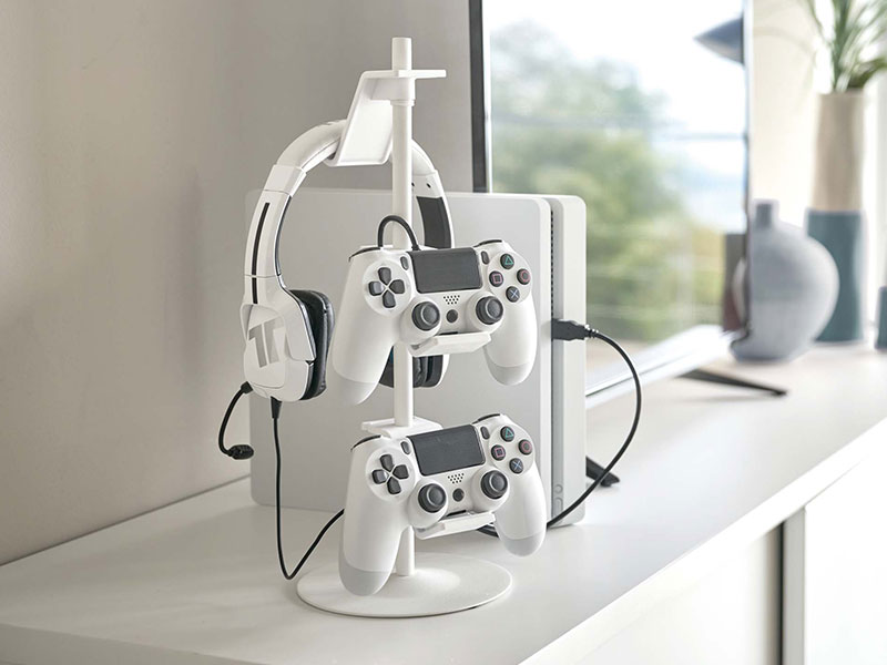 楽天市場】山崎実業 スマート ゲームコントローラー 収納ラック