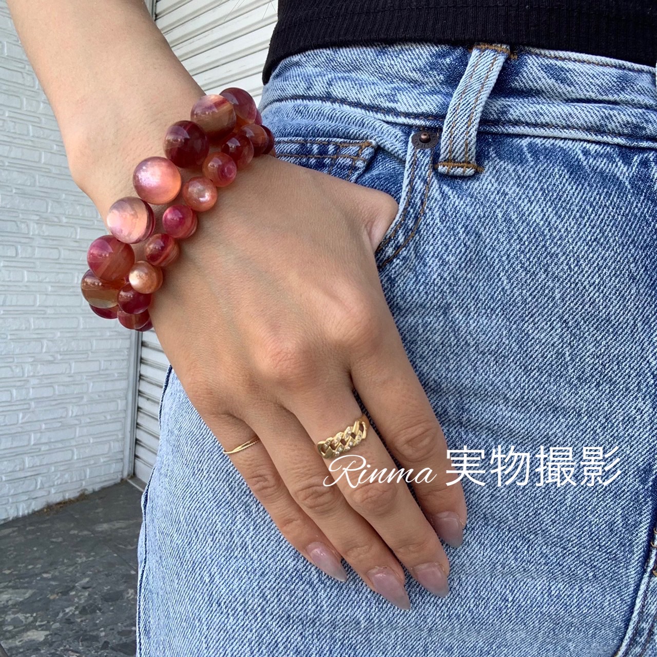 楽天市場】レア・希少品・高品質ピンクマイカ10～14.5mm 内径14cm