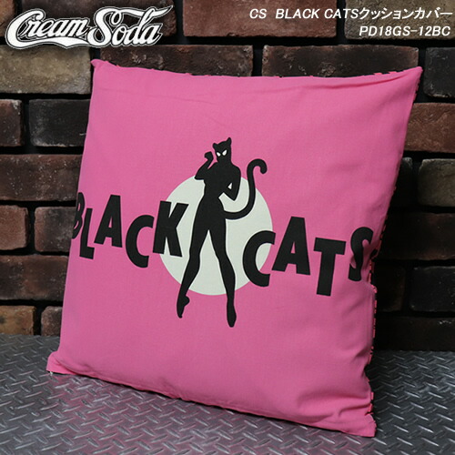 楽天市場】CREAM SODAクリームソーダ◇CS BLACK CATSクッションカバー
