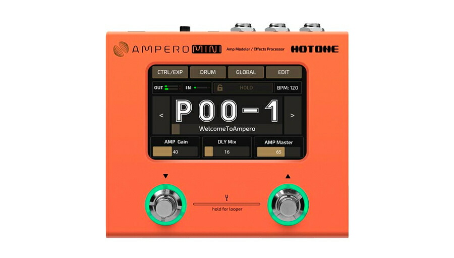 楽天市場】HOTONE AMPERO MINI エレキギター用マルチエフェクター