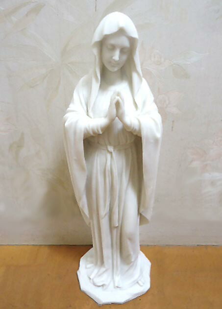 楽天市場】即日納品！大理石風 聖母マリア像 彫像 彫刻高さ 約29cm
