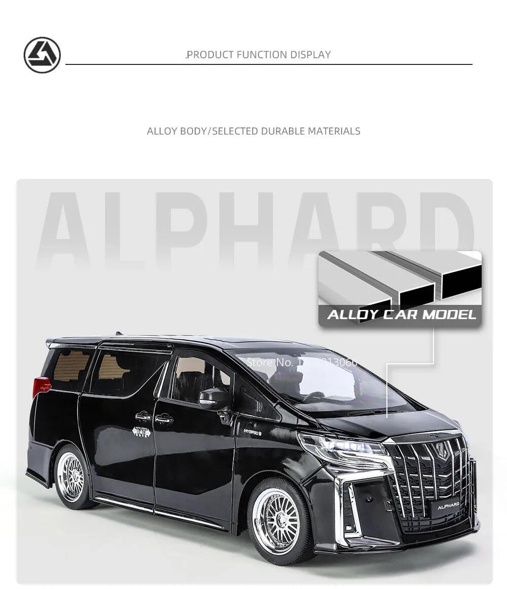 楽天市場】アルファード30系後期モデルブラックモデルカー1/18スケール