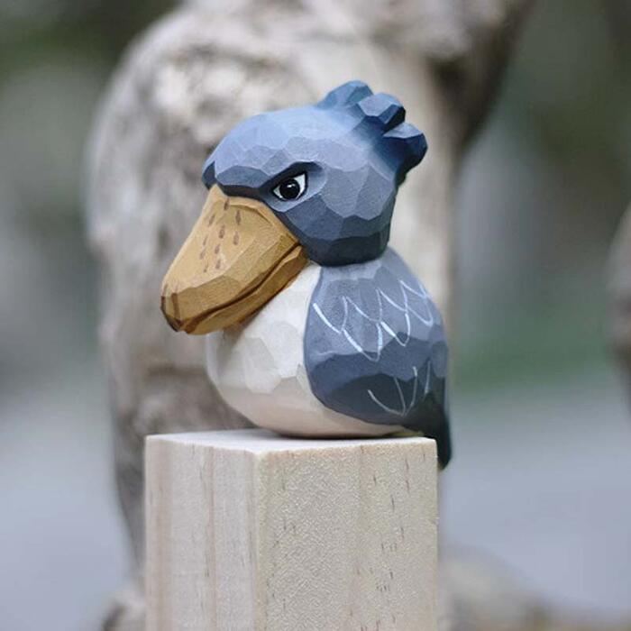 楽天市場】ハシビロコウ 木彫り 置き物 インテリア 装飾 リアル 鳥