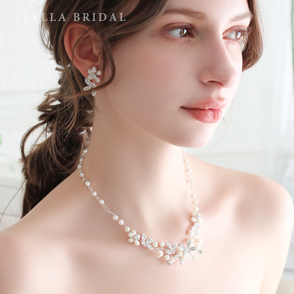 楽天市場】【STELLA BRIDAL公式】スワロフスキー 淡水パール 小枝