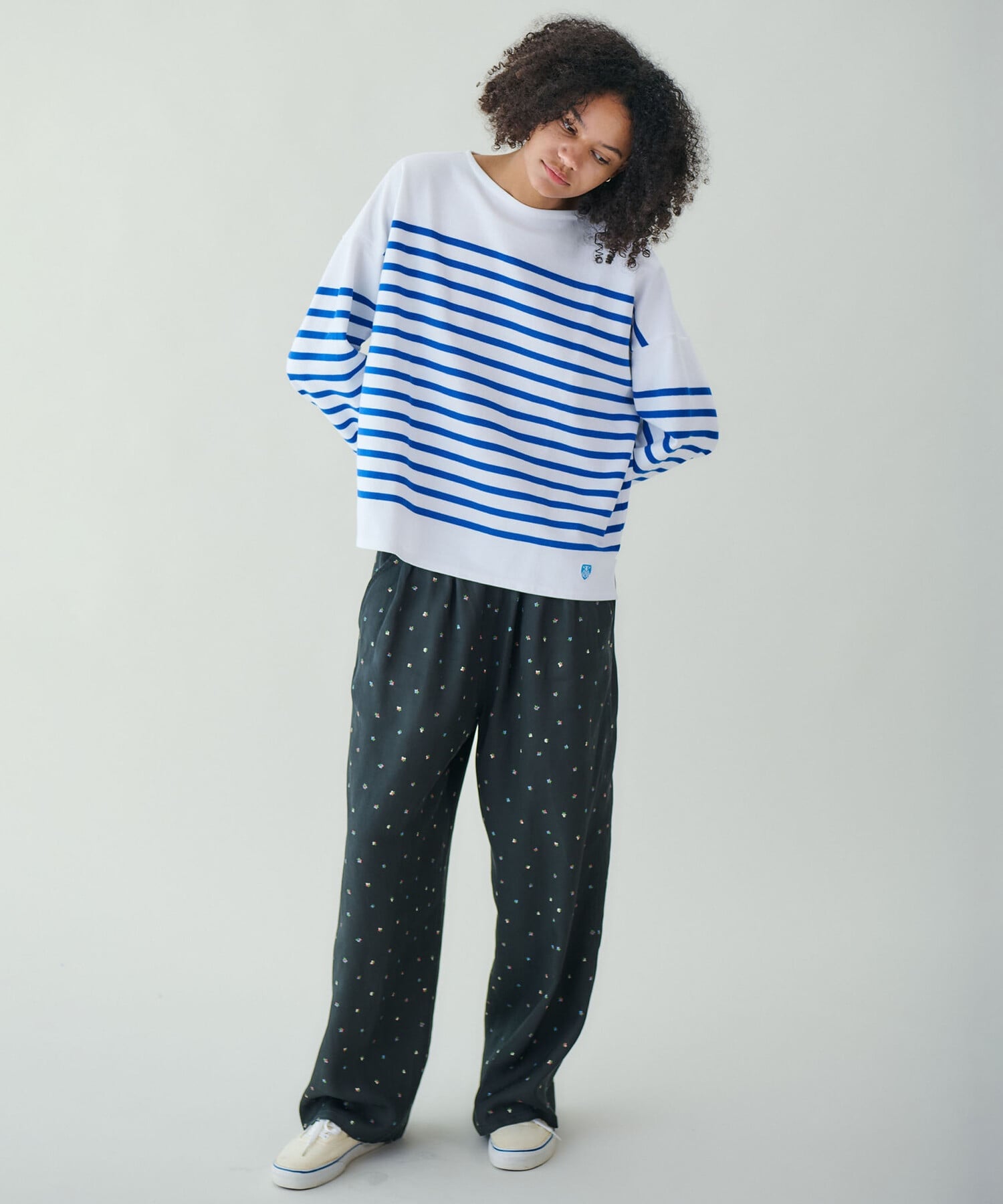Bshop｜LE GLAZIK | ツイルプリント エラスティックパンツ WOMEN