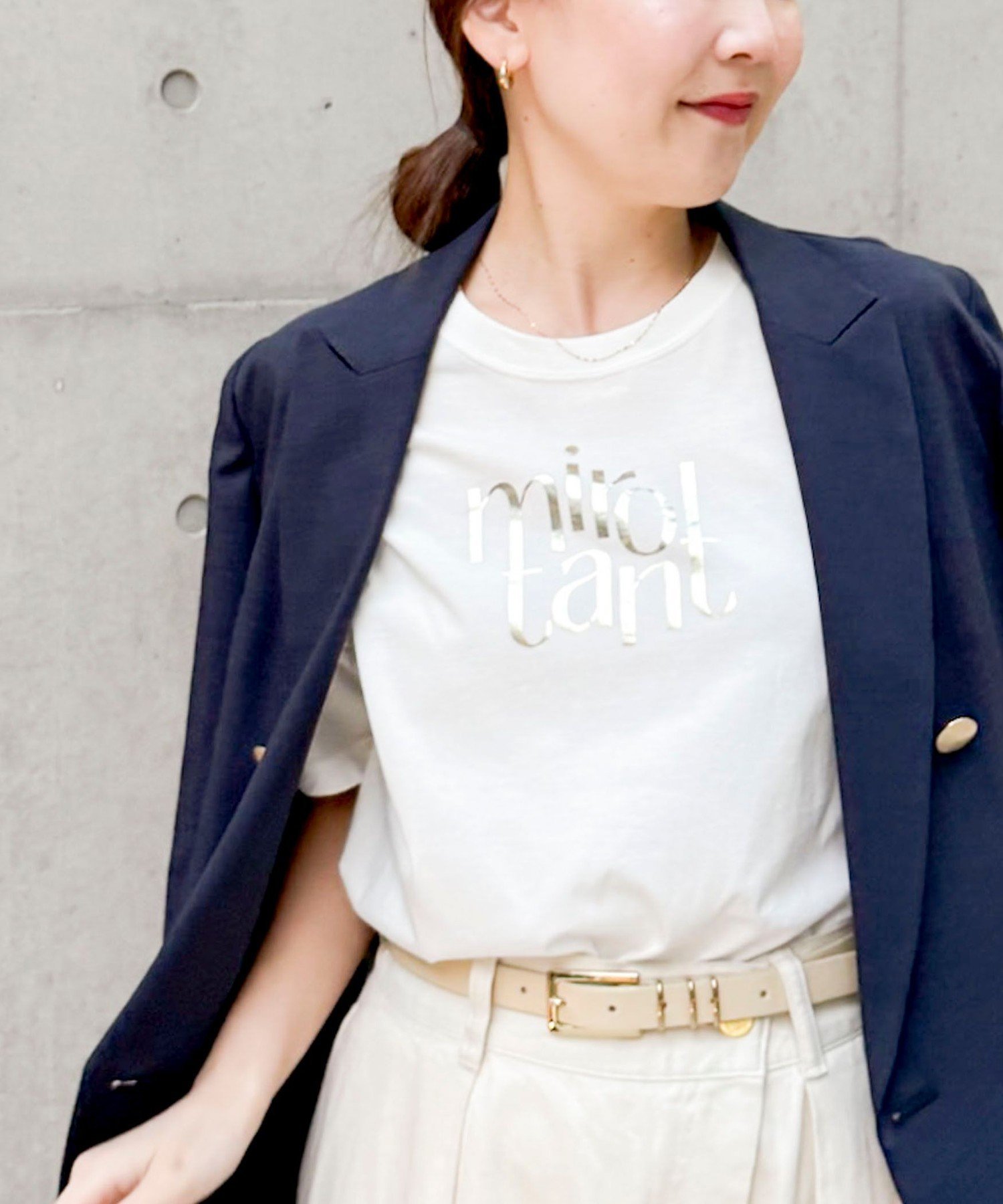 NOLLEY'S｜ウォッシャブルオーバーサイズロゴTシャツ | Rakuten