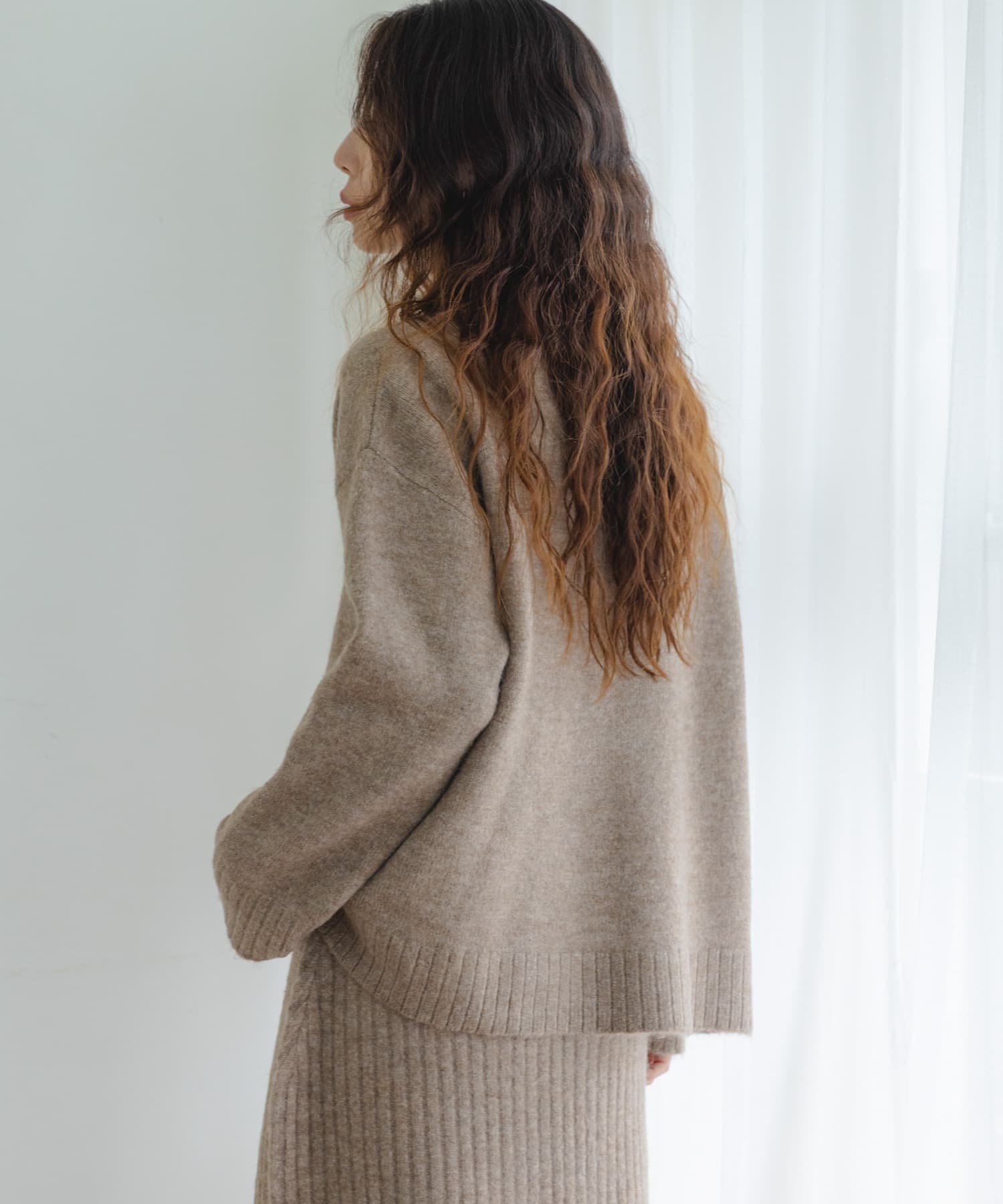 Sonny Label｜『WEB限定』モックネックニット×スカートセットアップ